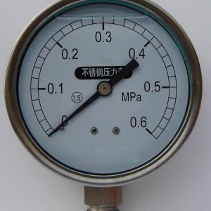 耐腐蚀不锈钢压力表 防腐蚀 油浸压力仪表 坚固耐用