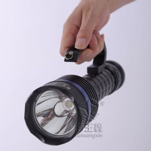 LED12W大功率手电筒户外照明消防安保巡逻应急防爆防水探照灯 1套