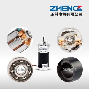 正科 ZGB42FEE微型可调速直流减速小电机大力矩低噪音偏心轴12V24 1个
