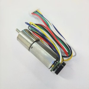 12v直流电机050编码器行星减速电机低噪音机器人电机 2个