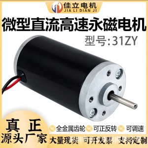 31ZY直流永磁高速电机微小型大功率调速马达可正反转电动机12v24v 1个