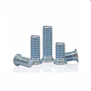 碳钢镀锌平圆头压铆螺钉机柜钣金铆接螺丝连接紧固标准件铆钉批发