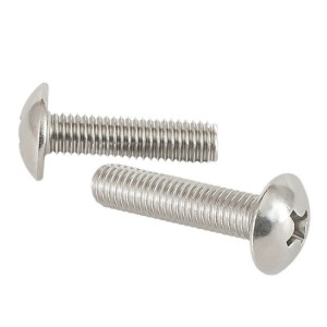 TM镀镍蘑菇头机丝扁圆头十字槽螺钉螺丝螺丝钉M3/M4/M5机丝专用