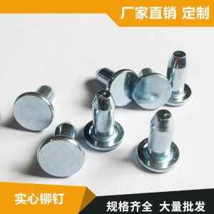 厂家批发平头扁圆头铆钉实心台阶铆钉镀锌非标金属台阶铆钉    1000件
