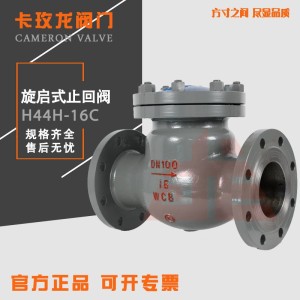 铸钢法兰旋启式止回阀H44H-16C25C单向阀防倒流水蒸汽止逆阀DN100 1个