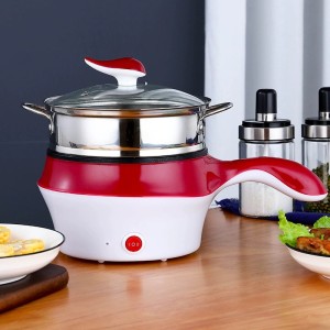 鲨鱼电煮锅多功能家用不粘电热锅学生宿舍迷你电热火锅礼品批发      24个