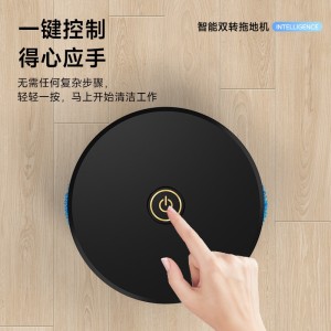 2025年最新跨境专卖智能双轮拖地机全自动干湿两用USB充电拖地机