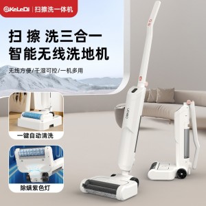 跨境智能洗地机拖扫机多功能家用电动拖地机拖把紫光除菌厂家批发    2个