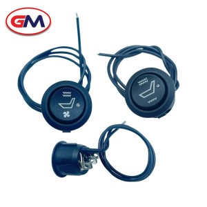 汽车座椅加热开关 改装汽车开关带指示灯 电加热垫开关 100个