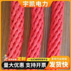 高空作业安全绳 户外攀岩绳 高强防潮蚕丝绳 电工作业绳绳索 10米