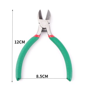 电子钳斜口剪钳电工专用剪钳子工业级剪刀尖嘴机磨水口钳        10个