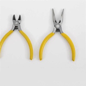 5寸黄柄迷你弹簧斜嘴钳子厂家供应DIY手工斜嘴钳供应不锈钢钳    10个