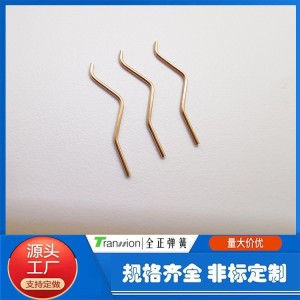 厂家供应 铜线端子 磷铜钩 铜弹簧 弹簧钩弹性异型带钩高弹力 100个