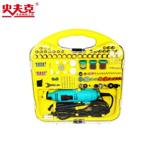 史夫克微型电磨机玉石雕刻工具电动小电钻迷你切割打磨抛光机套装    10套