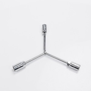 短三叉套筒扳手 8-9-10号套筒扳手 表面亮铬工艺 五金手动工具套 100个