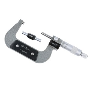 千分尺0-25/50/75/100mm 测厚仪 高精度计数千分尺  2把