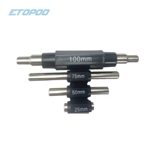 外径千分尺检测校对量棒 校棒 对零样棒25 50 75 100mm千分尺 1把