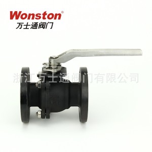 厂家直销现货供应万士通出口美标低平台直通式不锈钢碳钢法兰球阀