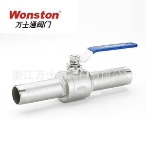 不锈钢球阀万士通阀门非标可定制美标工业级手动双向加长对焊球阀     50个