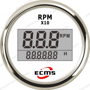 ECP摩托快艇轮船改装车电动车车船用工程机械设备数字显示转速表 1个
