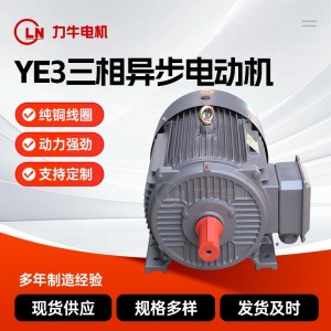 厂家供应YE3三相异步电动机0.75 1.1 1.5 2.2kw设备用风机用电机