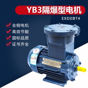 防爆电机YBX3-90L-2P 2.2KW 隔爆型三相异步电动机 IP55