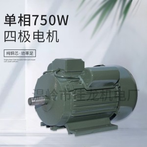 厂家直供 国标单相750W四级电机 坚实耐用 足功率款 耐用 纯铜芯